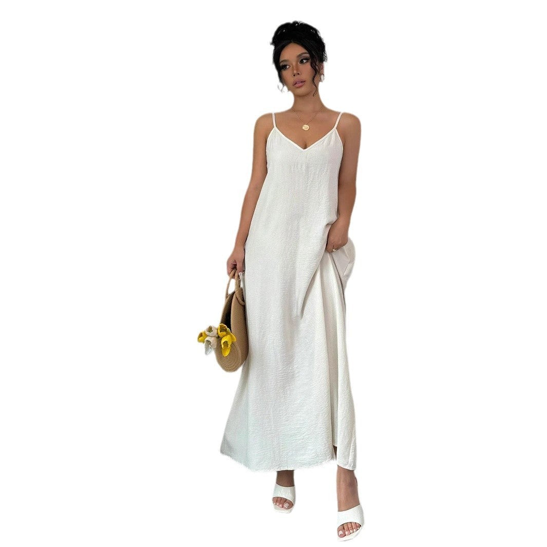 Deborah – Elegant Mid-length White Dress
