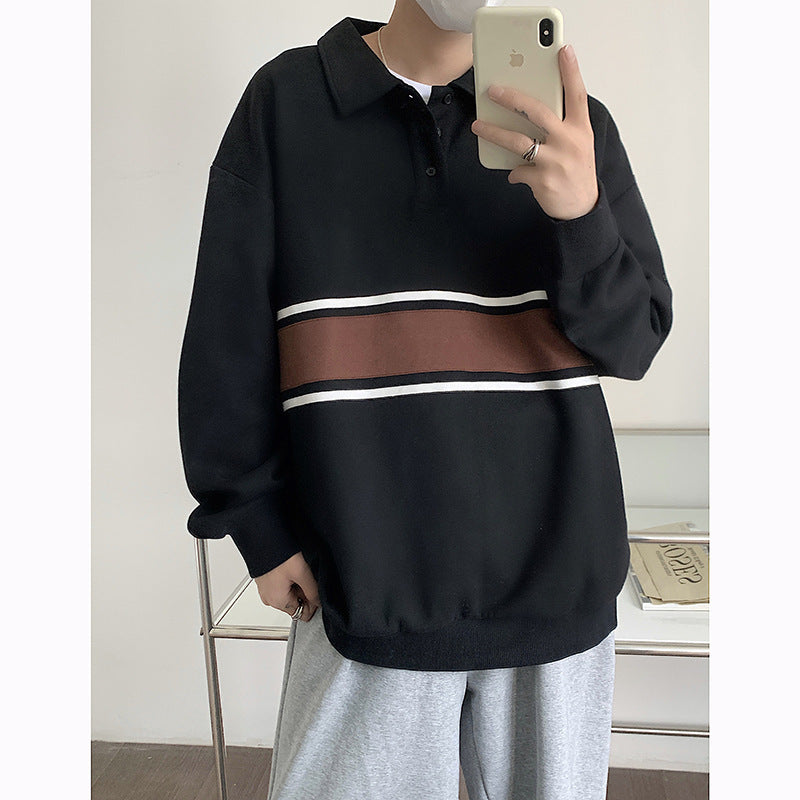 Philip – Loose Men's Polo Hoodie