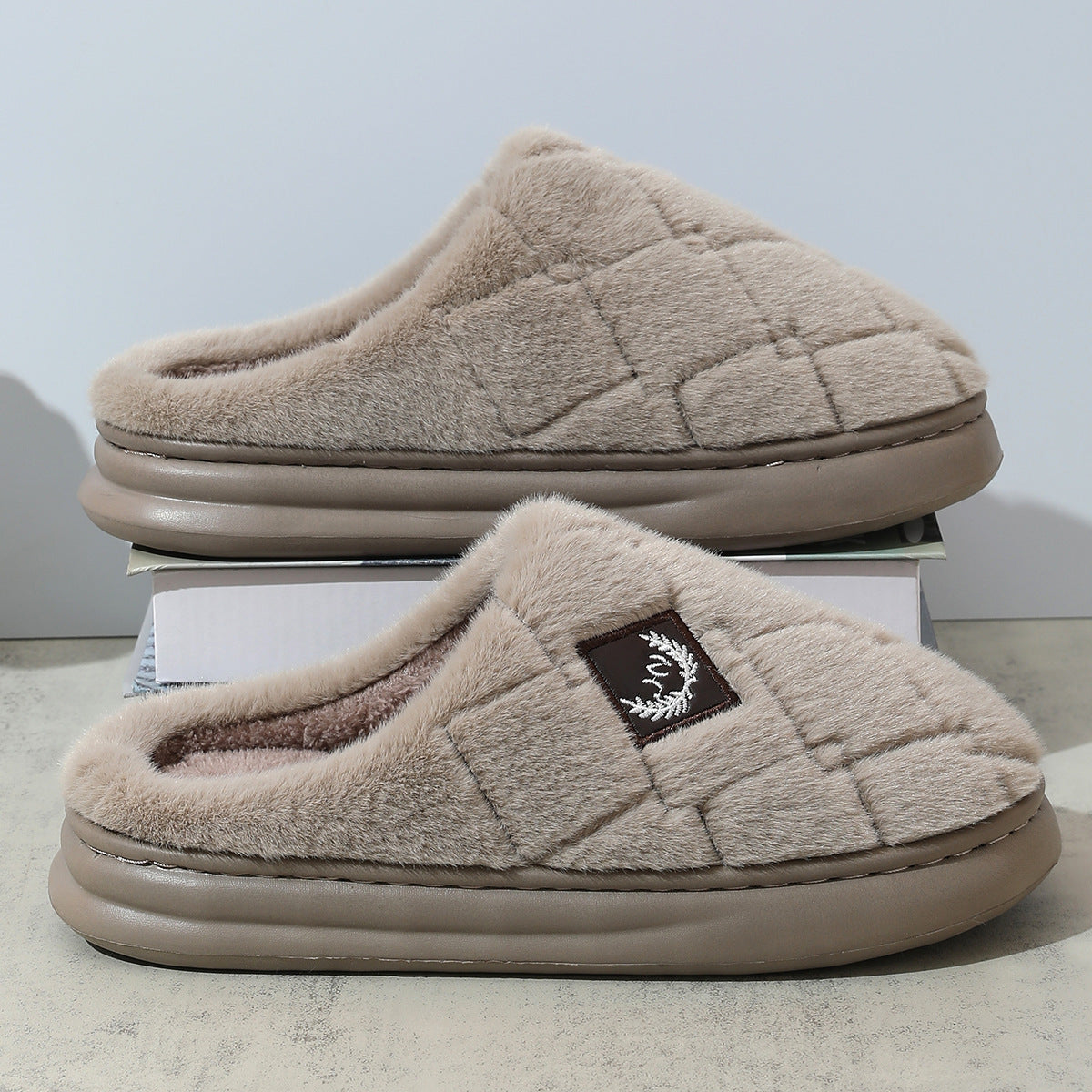 Rodney – Men's Winter Vegan Slippers with Thick EVA Sole