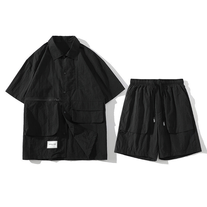 Shannon – Versatile Polo Collar Shirt and Shorts Set