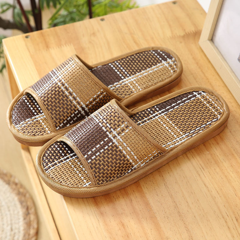 Rachael – Soft Bottom Vegan Straw Slippers