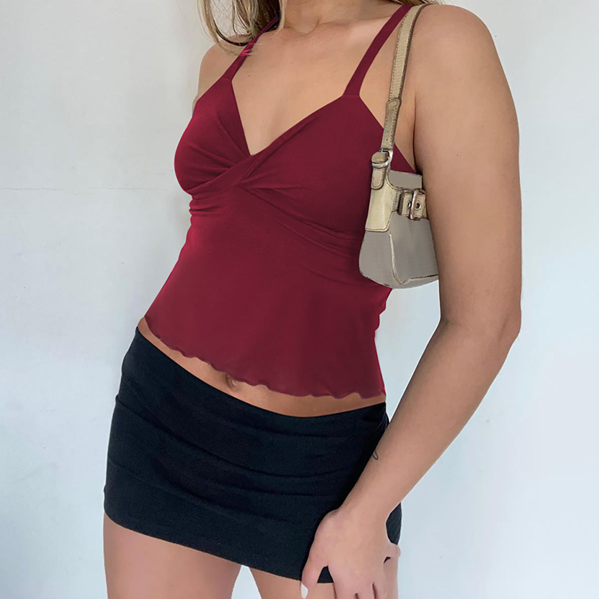 Melissa – Bow Camisole with Wave Edge