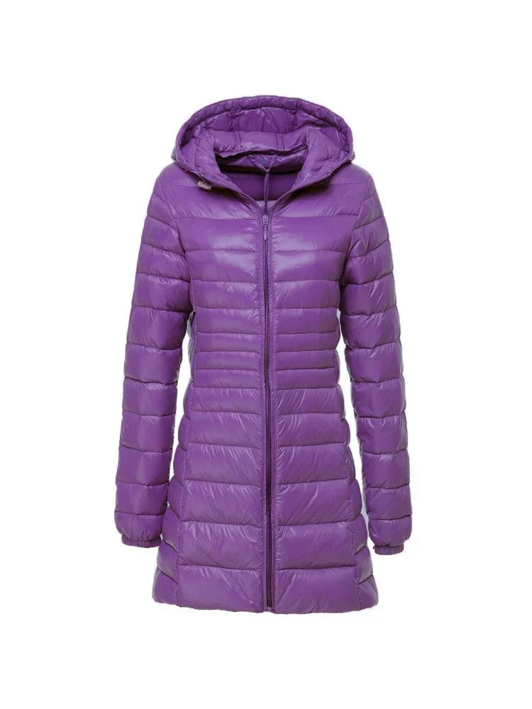 Sandra – Long Quilted Winter Coat for Women