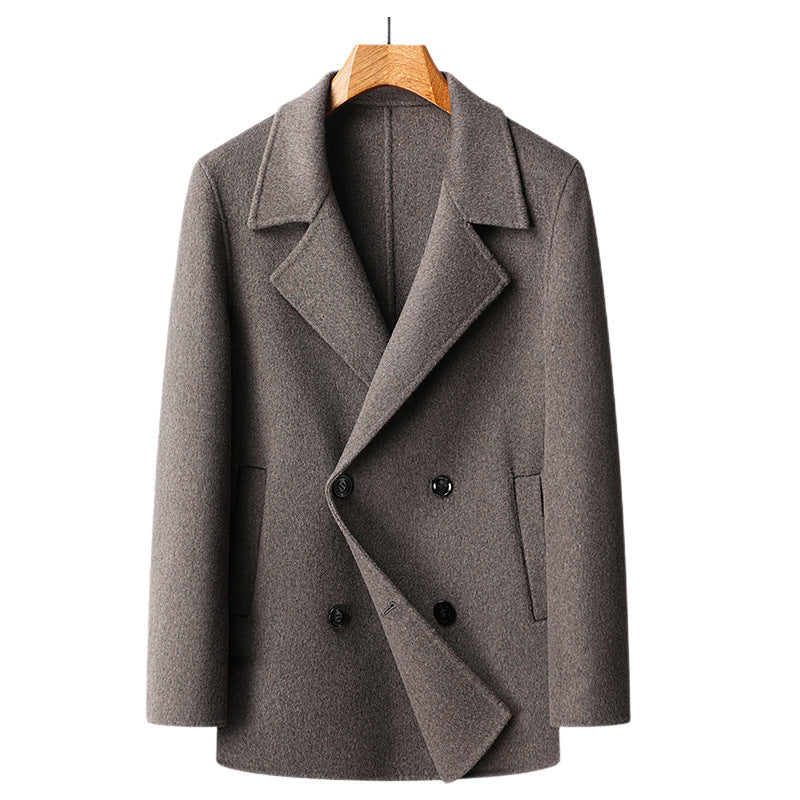 Jonathan – Short Double Breasted Wool Overcoat