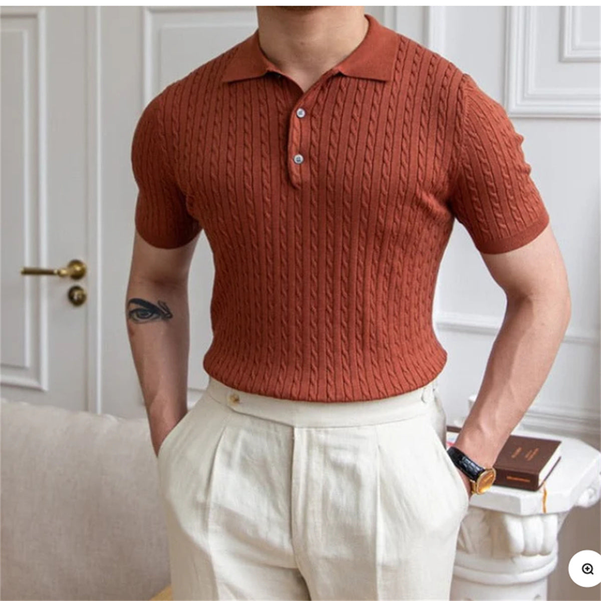 Louis – Men's Four-way Stretch Polo