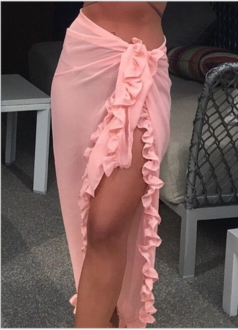 Tanya – Sun-proof Beach Skirt with Chiffon Lace