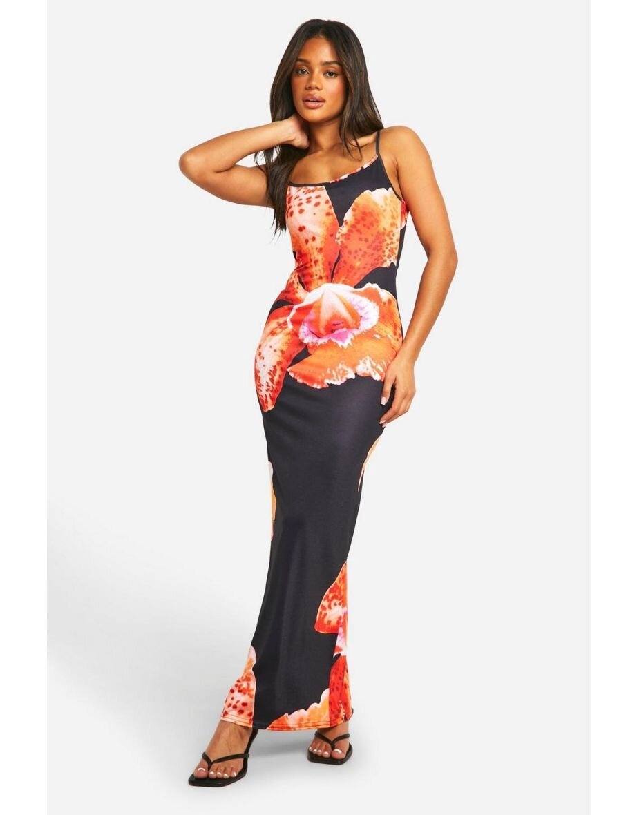 Angela – Women's Digital Print Suspender Dress