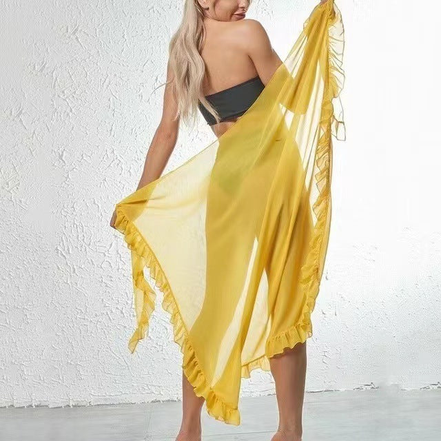 Tanya – Sun-proof Beach Skirt with Chiffon Lace