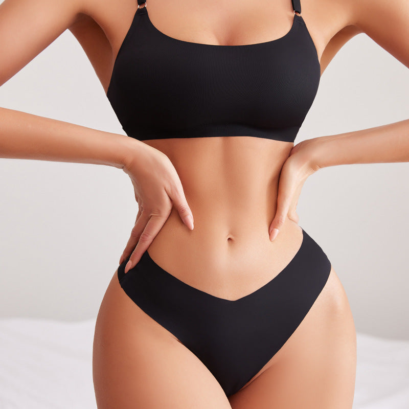 Grace – Seamless Ice Silk Lingerie Set
