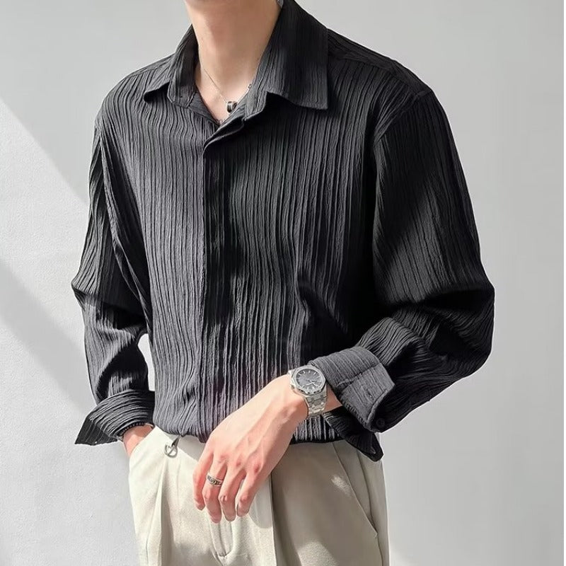 Norman – Men's Loose Long Sleeve Shirt