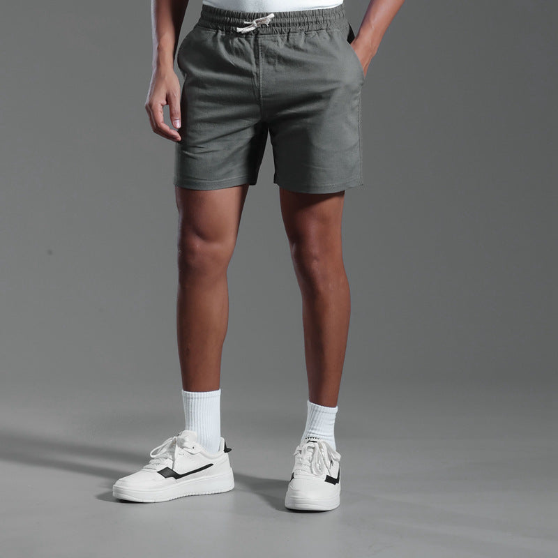 Tristan – Casual Vegan Linen-Blend Shorts