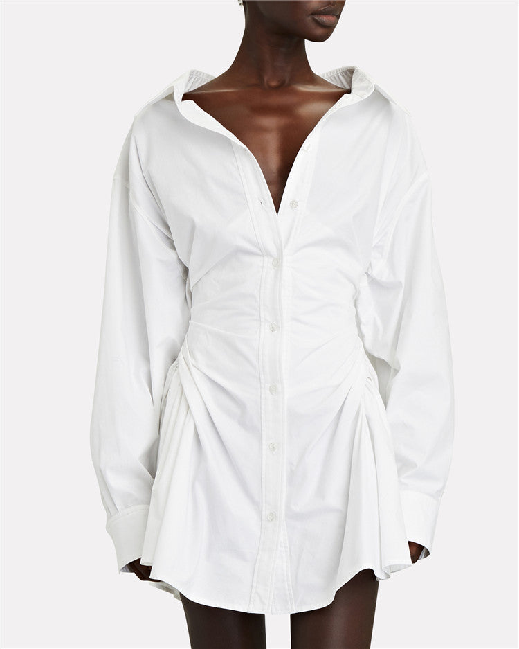 Hayley – Irregular Polo Collar Dress