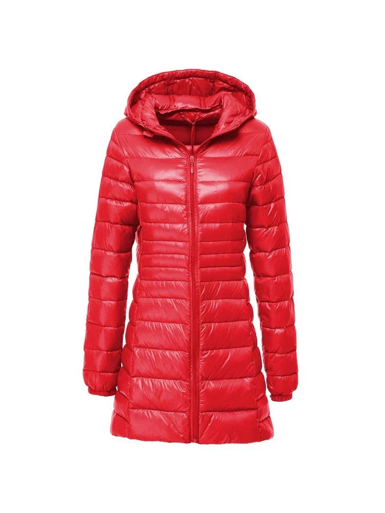 Sandra – Long Quilted Winter Coat for Women