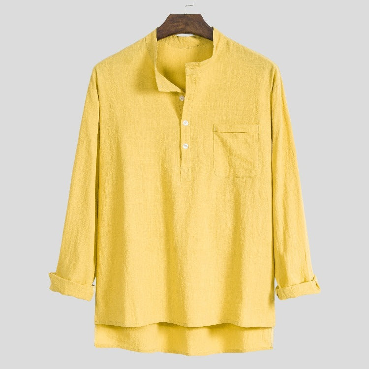 Nathan – Casual Long Sleeve Polo Shirt