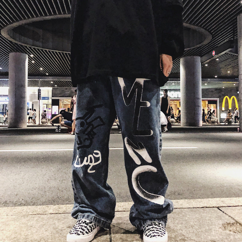 Martin – Hand-Painted Graffiti Anime Jeans