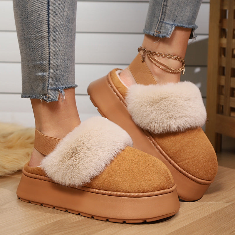 Jasmine – Warm Vegan Suede Snow Shoes