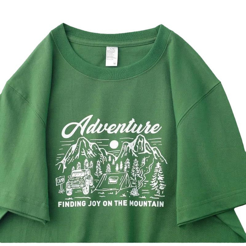 Alexander – Loose Casual Half Sleeve T-Shirt with Letter Print