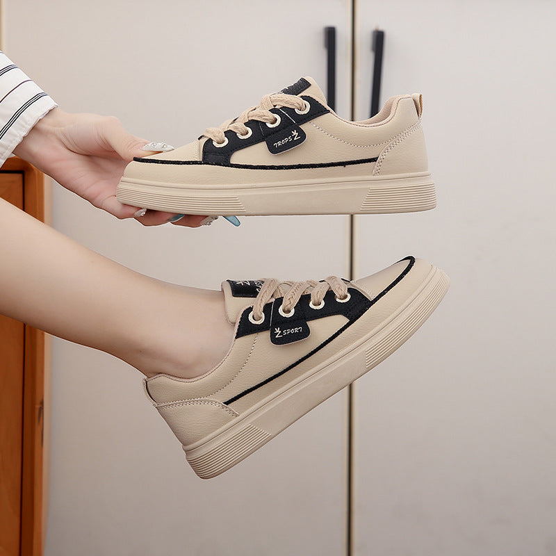 Judith – Korean-Style Comfortable White Platform Sneakers