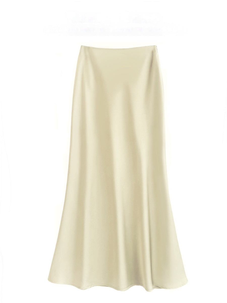 Jessie – Mid-length Silky Skirt