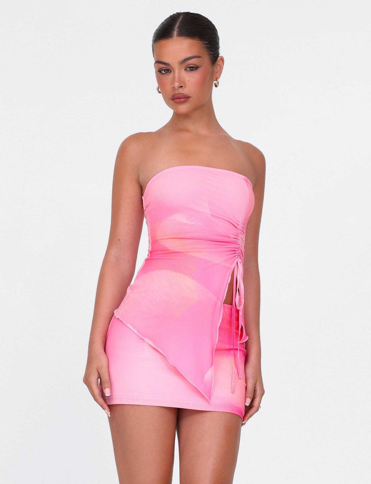 Brenda – Floral Sleeveless Two-Piece Set