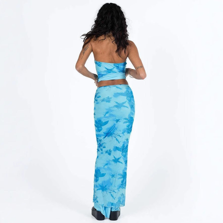 Charlotte – Printed Tube Top and Skirt Set