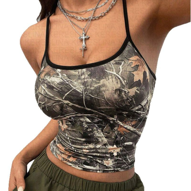 Victoria – Camouflage Short Top for Women