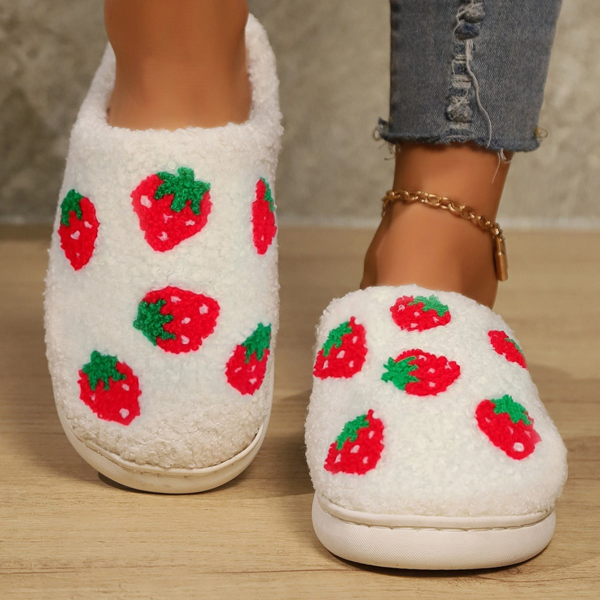 Lucy – Fruit Pattern Casual Slippers