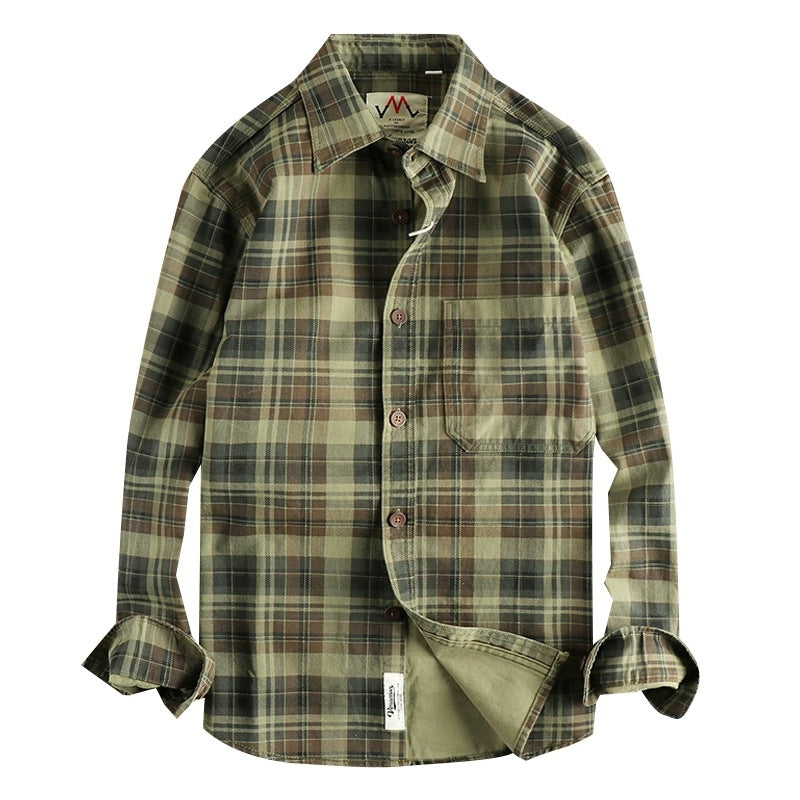 Bobby – Fashionable Plaid Long-sleeved Shirt