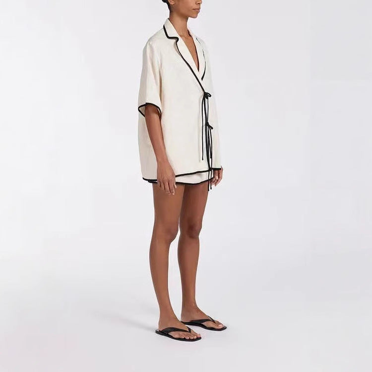 Nicola – Women's Casual High Waist Cotton Pajama Set