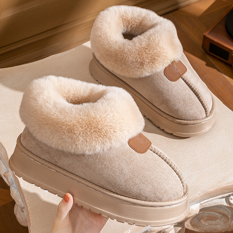 Jade – Women's Fleece-lined Thermal Cotton Slippers