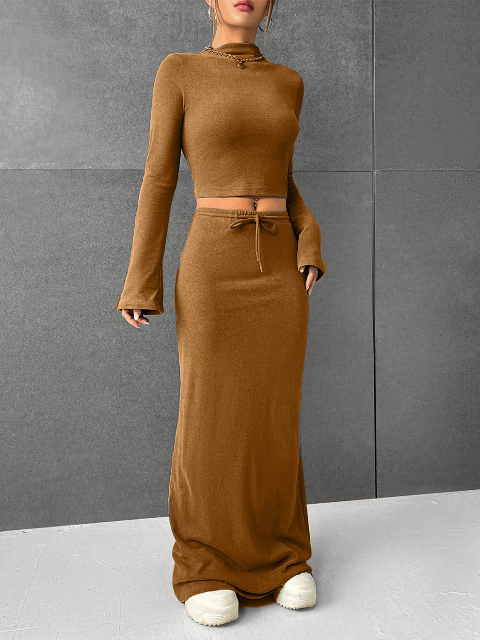 Kelly – Loose Casual Long Sleeve Dress Set