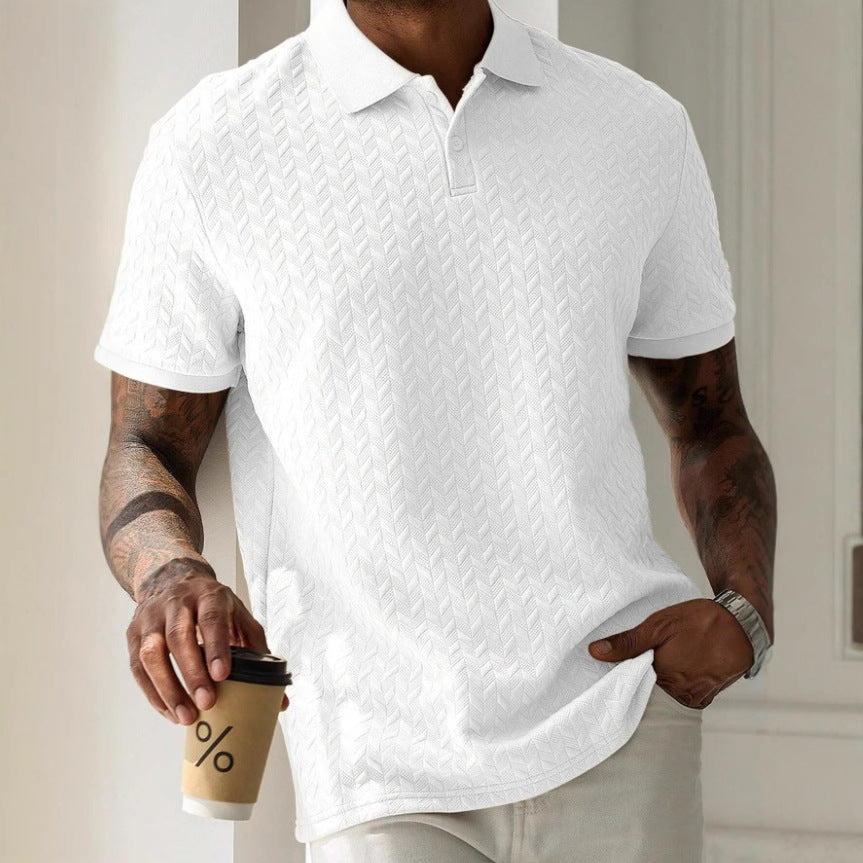 Robin – Simple Polo Collar Short Sleeve Shirt