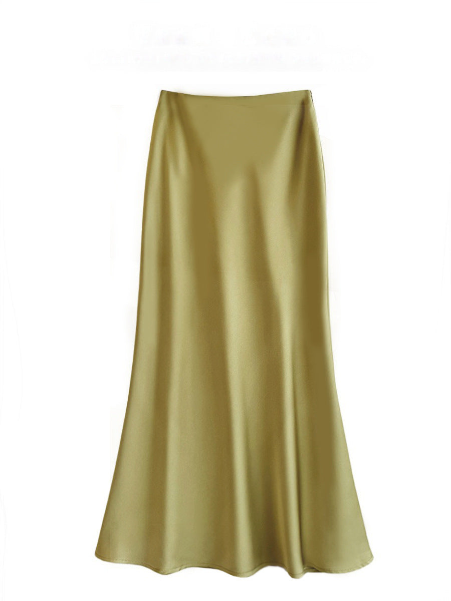 Jessie – Mid-length Silky Skirt