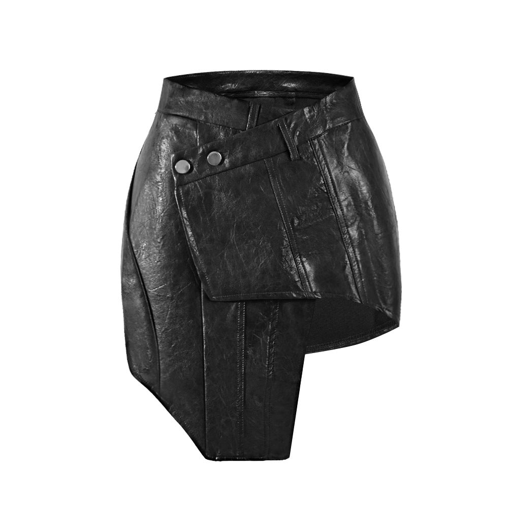 Hannah – Vegan Leather Mini Skirt