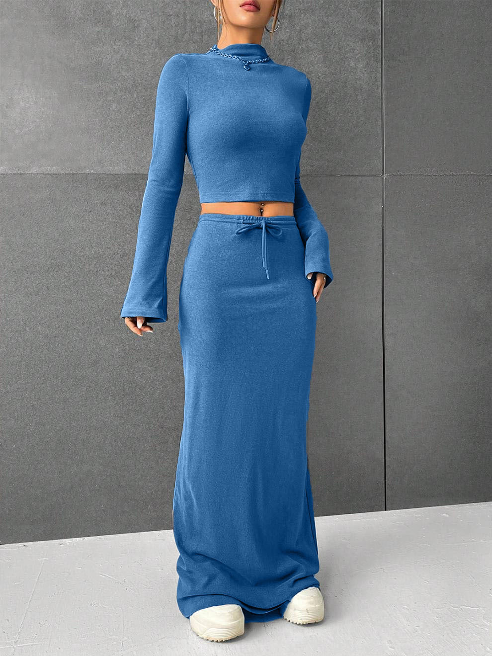 Kelly – Loose Casual Long Sleeve Dress Set