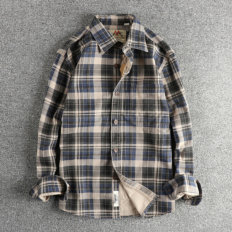 Bobby – Fashionable Plaid Long-sleeved Shirt