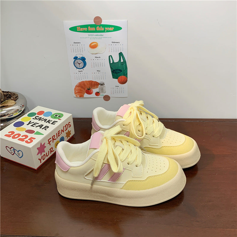 Amelia – Canvas Thick-Soled Casual Sneakers