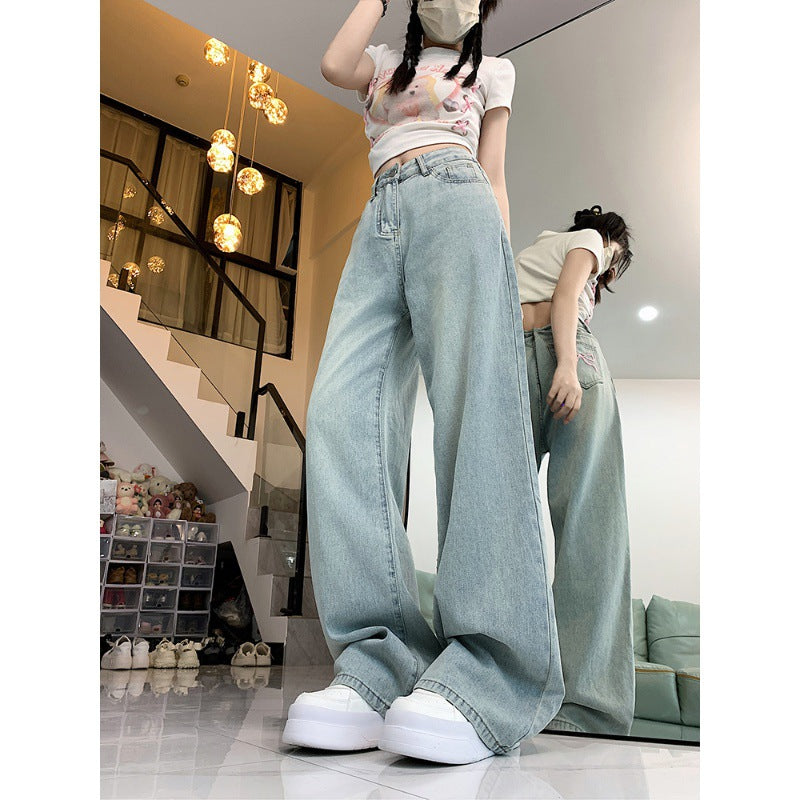 Kathryn – Bow Embroidered Wide Leg Jeans