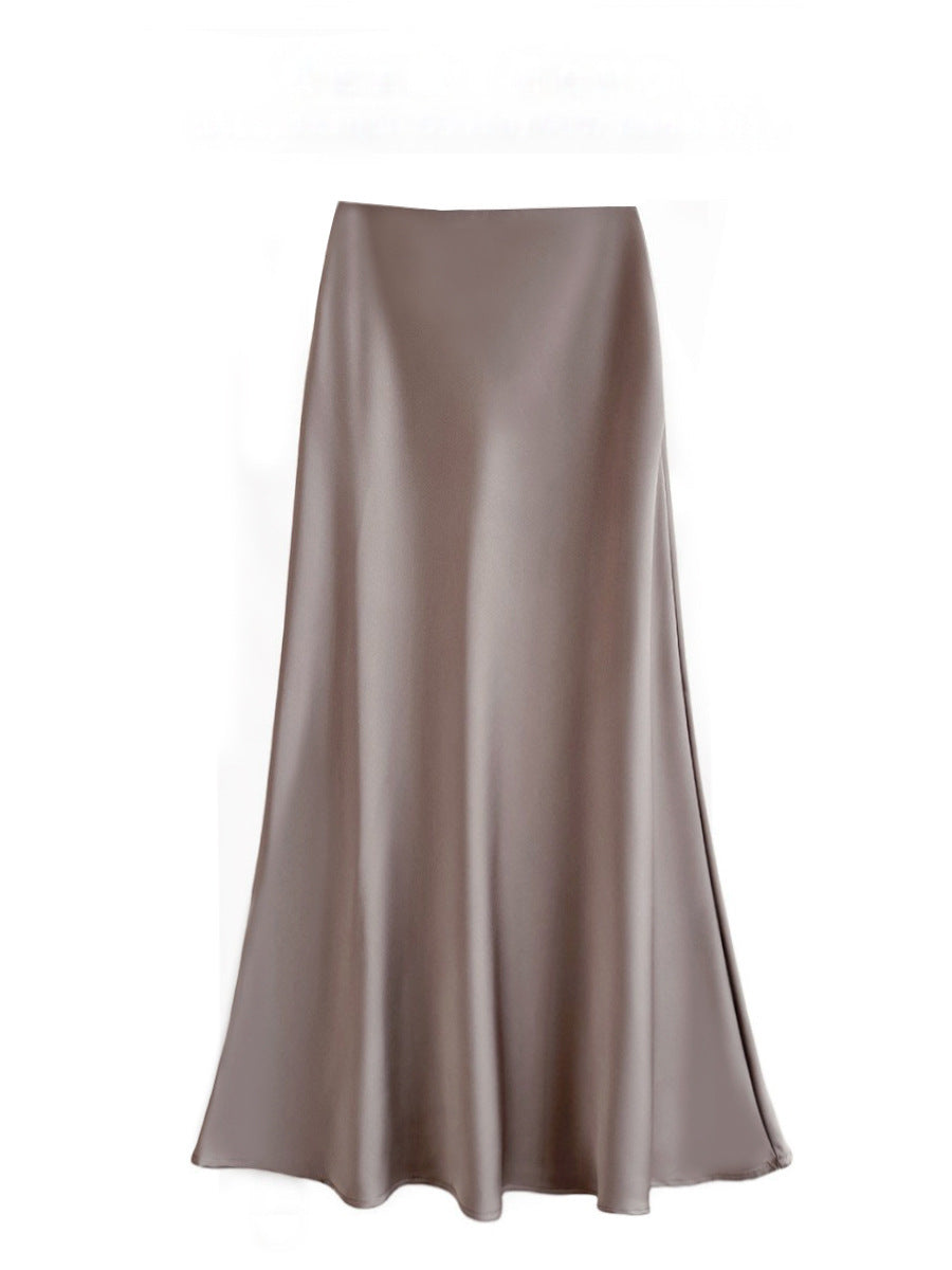 Jessie – Mid-length Silky Skirt