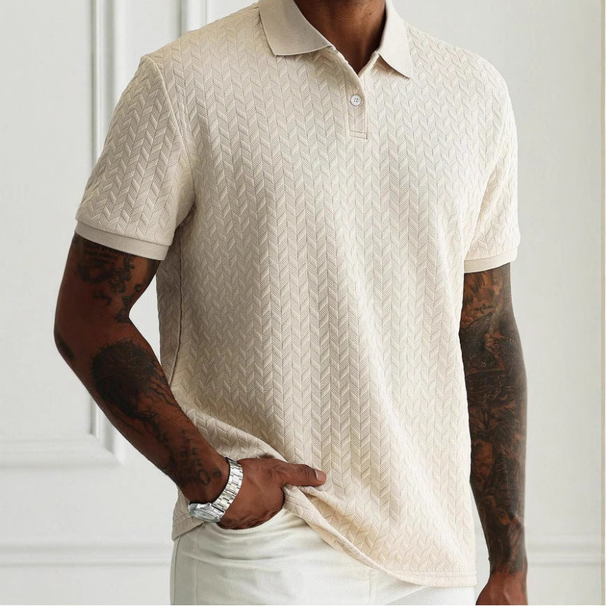 Robin – Simple Polo Collar Short Sleeve Shirt