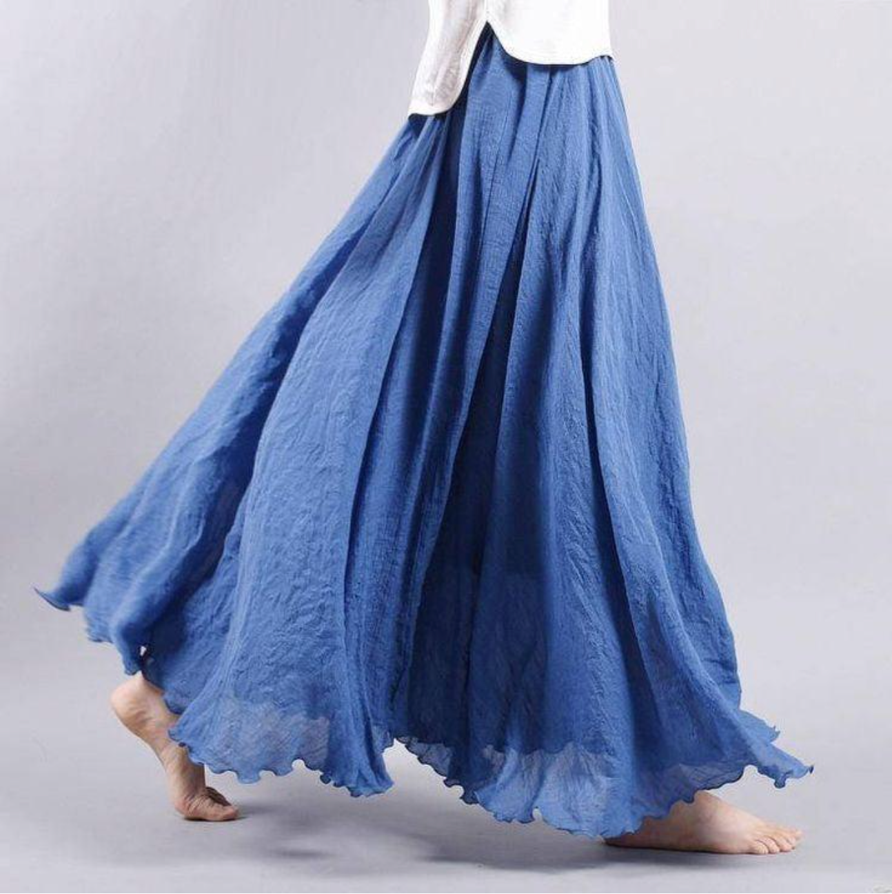 Sue β Long Chiffon Skirt