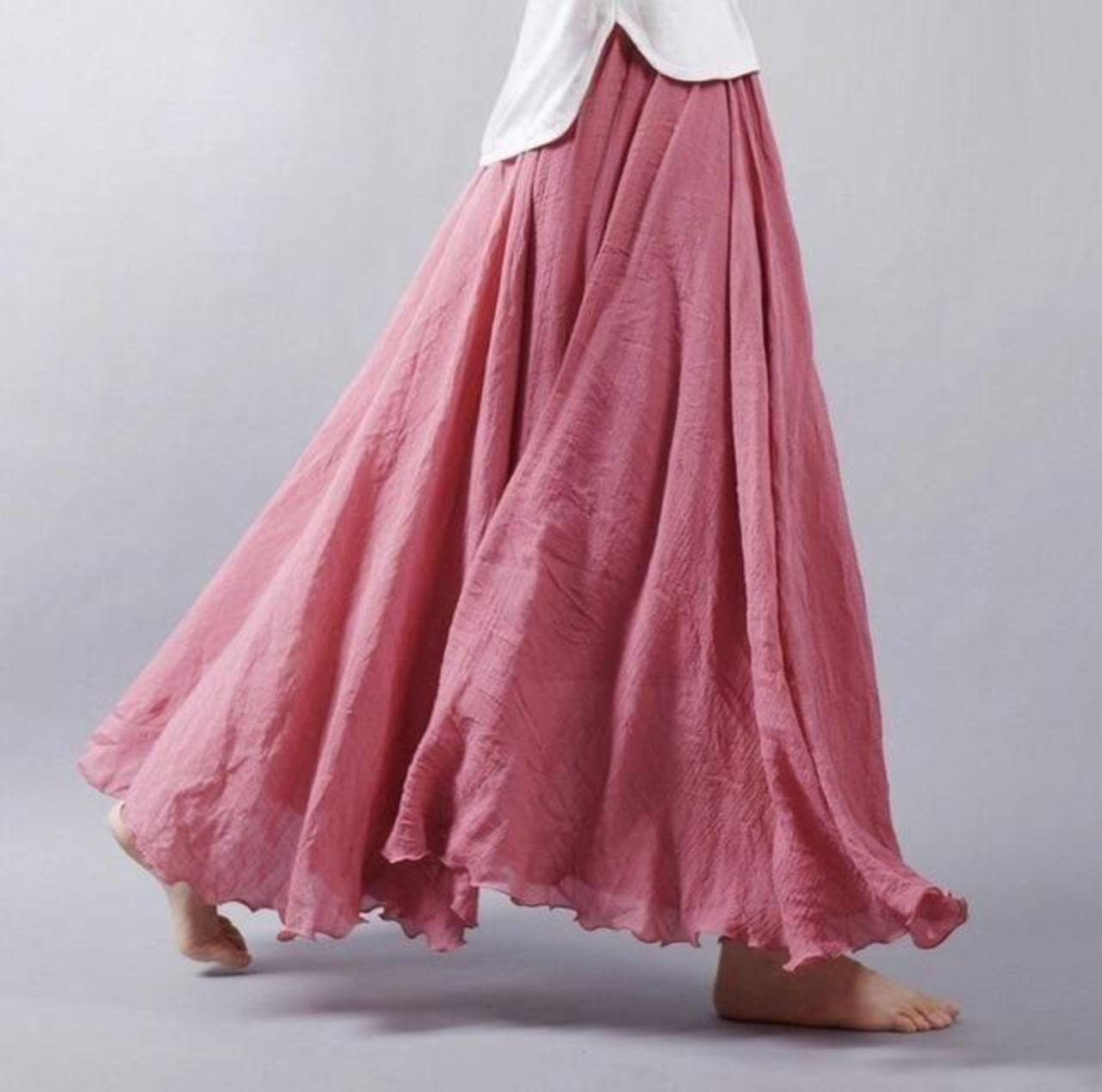 Sue β Long Chiffon Skirt