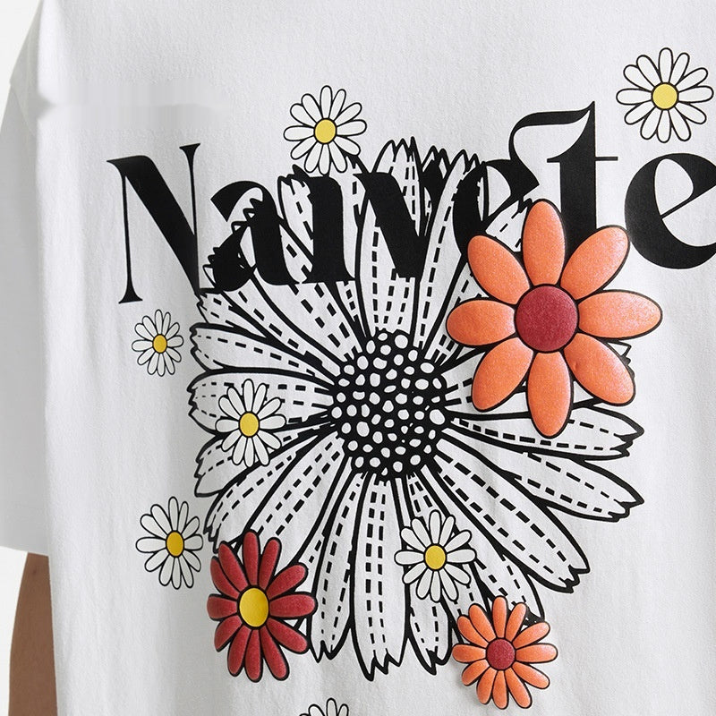 Robyn – Colorful Daisy Print T-shirt