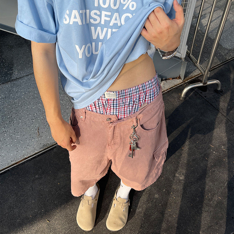 Sam – Retro Washed Denim Shorts