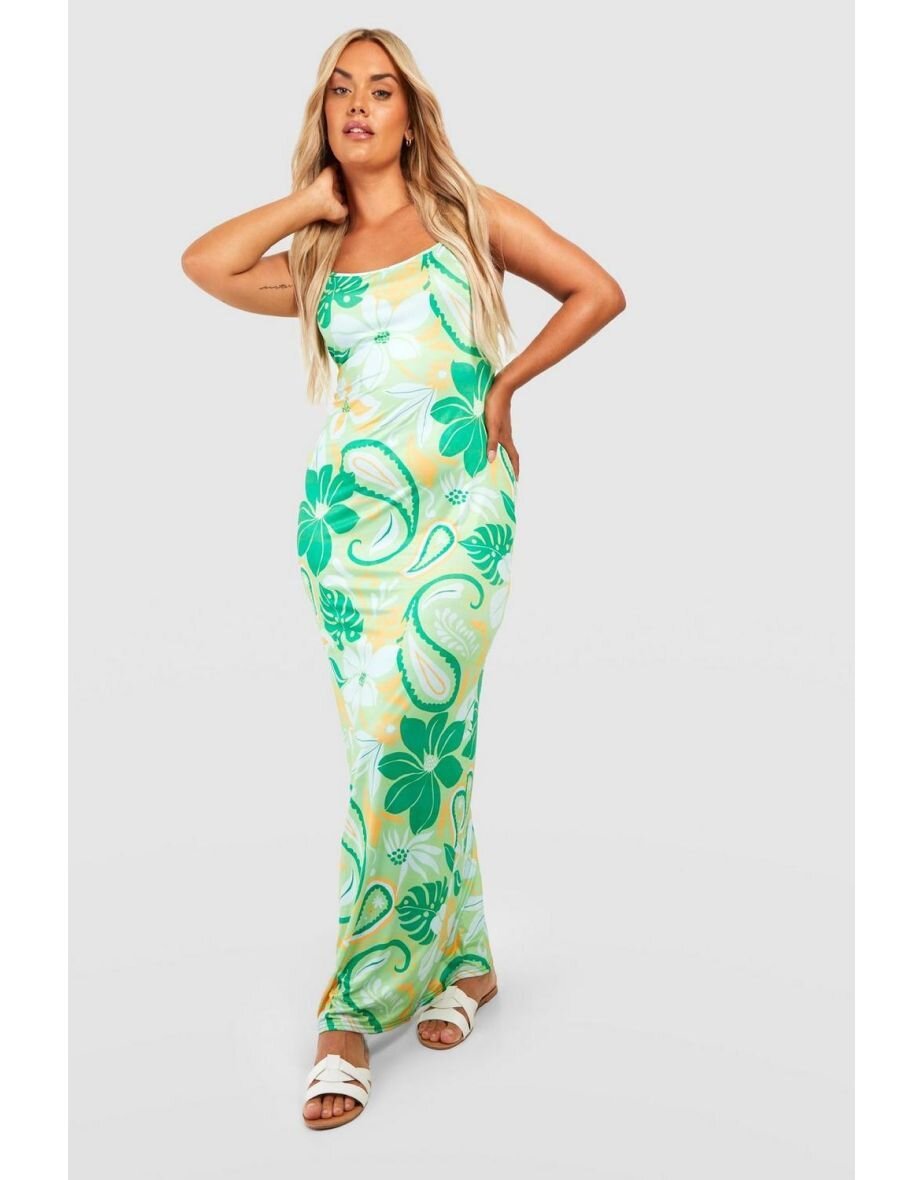 Angela – Women's Digital Print Suspender Dress