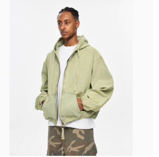 Gerald – Casual Loose Denim Zipper Jacket