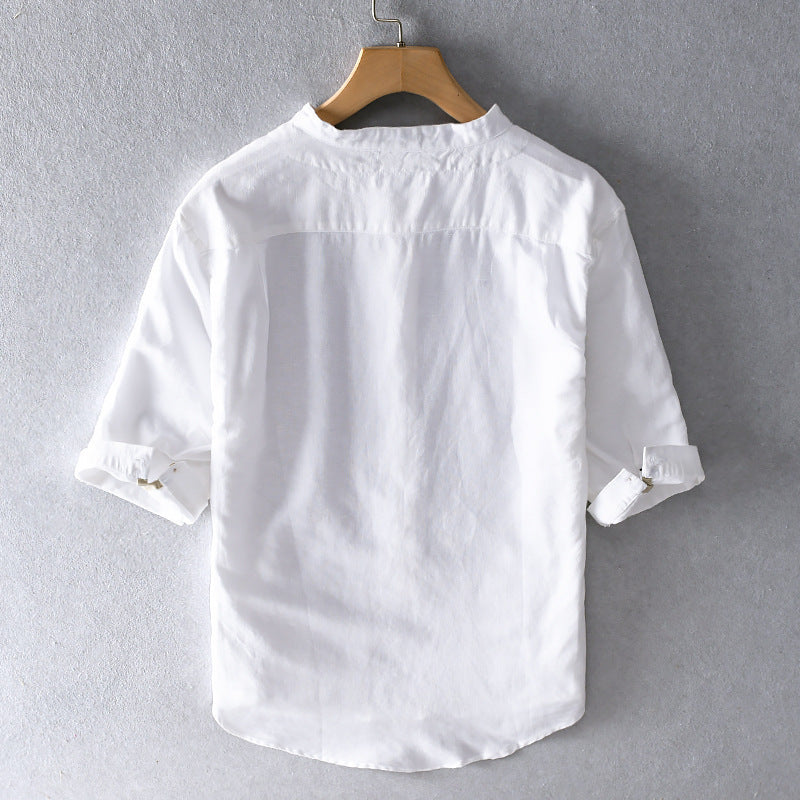 Mick – Loose Linen Lapel Top