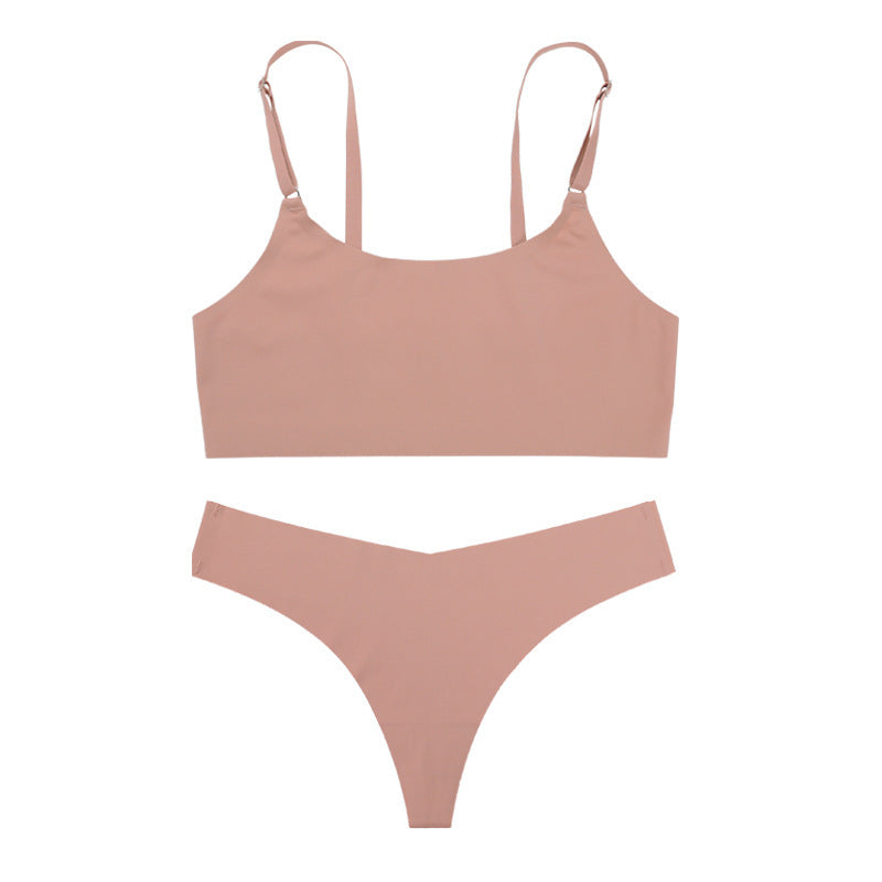 Grace – Seamless Ice Silk Lingerie Set