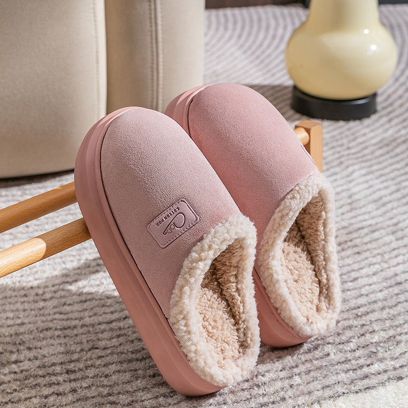 Shirley – Velvet Thermal Non-slip Vegan Suede Slippers