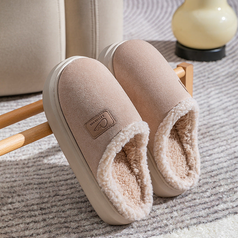 Shirley – Velvet Thermal Non-slip Vegan Suede Slippers